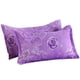 thumbnail image 3 of 2 fundas de almohada de algodón y poliéster, suaves y transpirables, accesorio de cama (48 x 74 cm), 3 of 9