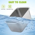 thumbnail image 5 of 2 PCS Stainless Steel Dog Bowl, 4 Gallon Capacity, Durable Metal Water Dish for Large & Giant Dogs, Indoor & Outdoor Use, Dishwasher Safe, 5 of 5