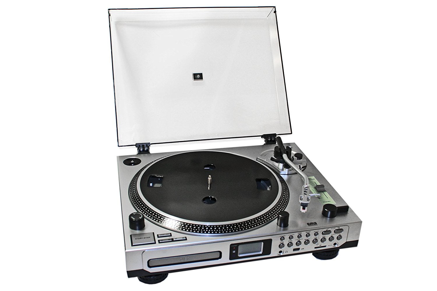 EMB Professional EB21CDR DJ Turntable With Remote _ CD_MP3 Player _ CD