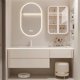 thumbnail image 2 of Cream Oak Bathroom Cabinet, Dresser, Combination Toilet, Rock Slab, Seamless Basin, Vanity, Sink, Bathroom Cabinet My Lux Decor Round, 2 of 29