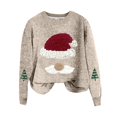 thumbnail image 2 of Cute Christmas Sweaters for Women 2025 Long Sleeve Crewneck Loose Xmas Santa Pullover Sweater Jumper Tops, 2 of 3