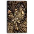 thumbnail image 2 of Brown Fractal Flower Pattern Digital Art - Floral Canvas Art Print, 2 of 3