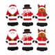 thumbnail image 1 of 6pcs Cortador de Navidad y bolsa de tenedor Papá Noel Muñeco de nieve Elk Cubiertos de cocina Vajilla Titulares Bolsillos Decoraciones de mesa navideñas, 1 of 6