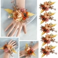 thumbnail image 2 of 5Pcs Rose Wrist Corsages, Flower Wrist Corsages Wristlet for Wedding, Rose Wrist Flower for Mother of Bride and Grooms, 2 of 8