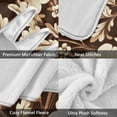 thumbnail image 3 of Yayeee Throw Blanket for Couch Soft Warm 50" x 60" Sofa Chair Bed Decoration, Brown Floral, 3 of 7