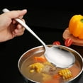 thumbnail image 3 of Juego de cucharas grandes de acero inoxidable para servir de 9.14 pulgadas, utensilios de servir grandes para fiestas de buffet, para lavaplatos, 6 piezas, color plateado, 3 of 4