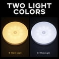 thumbnail image 2 of Motion Activated Night Light with Magnetic Base, Adhesive Auto On/Off LED Closet Light, Flame Retardant Stair Light for Hallway, Cabinet, Bedroom, Kitchen Safety Lighting. (White), 2 of 8