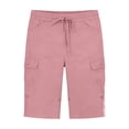 thumbnail image 5 of Womens Shorts Summer Casual Loose Elastic Waist Drawstring Comfy Lightweight Beach Shorts with Pockets, 5 of 5