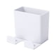 thumbnail image 1 of EeaseMX 2 soportes de pared para cargar teléfonos móviles, caja de almacenamiento (blanco), 1 of 7