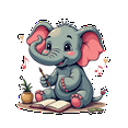 thumbnail image 4 of cartoon Elephant Stickers Stickers, Waterproof Elephant Stickers Sticker for Water Bottle Laptop Phone Cases Planner Skateboard Luggage Helmet Party Favor Decor, Ideal for Adults Teens Teacher Rewards, 4 of 9