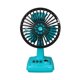thumbnail image 2 of Mini ventilador de mesa de escritorio, ventilador personal de diseño retro, eléctrico, recargable, compacto, refrigeración por , portátil para el azul, 2 of 8