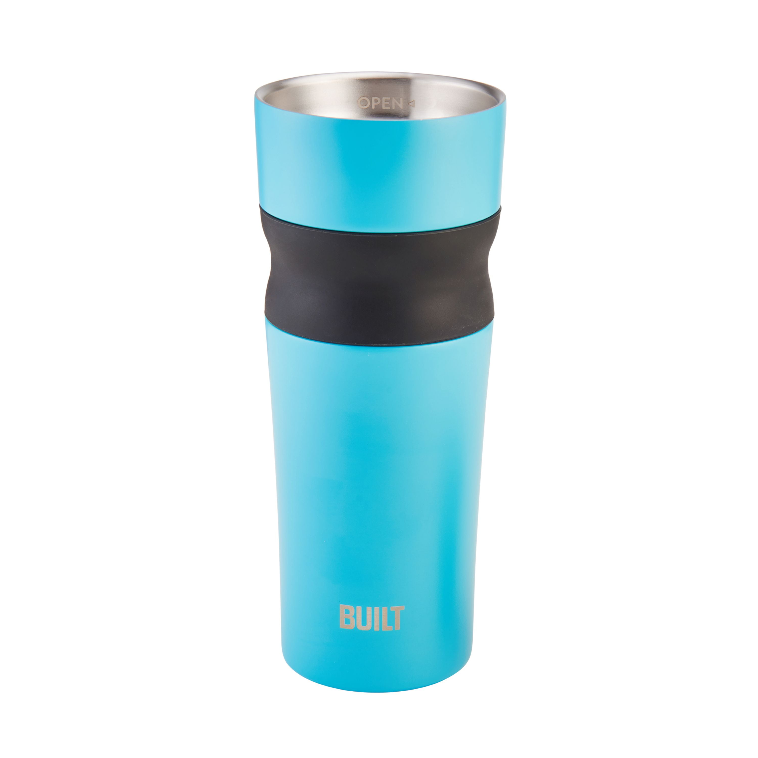 Built 16ounce Pureflow Grip Tumbler, Aqua
