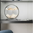 thumbnail image 5 of Kmdttou LED Lights Moving Sand Art Picture Round Glass Moving Sand Frame, Liquid Motion Display Sea Sand Scene Desktop Art,Suitable For Home Office Bookshelf Decoration（50ml）, 5 of 7