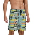 thumbnail image 2 of Wukai Hawaiian Style Men’s Short Pajama Pants With Pockets Soft Sleep Pj Shorts for Men-XX-Large, 2 of 6