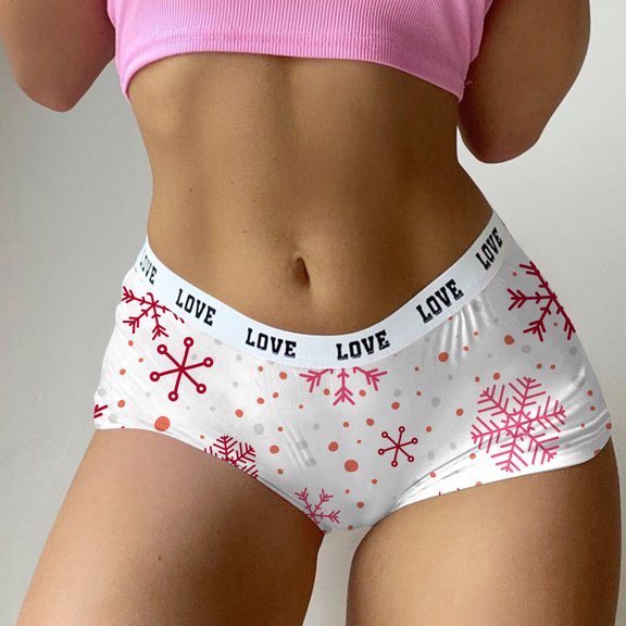 HUPOM Ladies Panties Panties In Clothing Briefs Casual None Comfort Waist White L