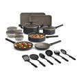 thumbnail image 1 of Set de cocina BELLA de 21 piezas con revestimiento antiadherente de cerámica negro, 1 of 7