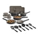 thumbnail image 1 of Set de cocina BELLA de 21 piezas con revestimiento antiadherente de cerámica negro, 1 of 7