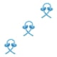 thumbnail image 4 of Vogacara Cinta para rizar el cabello Cinta para el cabello Espuma sin calor Pinza para el cabello Reutilizable Diadema portátil para envolver, Azul Type1 NO1 Vogacara CBP117448, 4 of 6