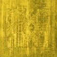 thumbnail image 1 of Ahgly Company Indoor Square Oriental Yellow Industrial Area Rugs, 3' Square, 1 of 4