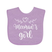 Inktastic Meemaw Girl Granddaughter Girls Baby Bib