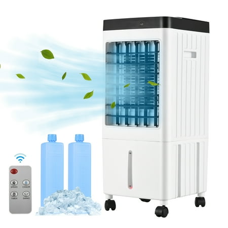 

Portable Air Conditioner Fan Evaporative Cooler Cooling Machine 3 Speed With 7.5Hrs Timer With Remote Control For Room Home Office Dorm