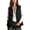 Black, variant on Cmfcve Womens Plus Size Puffer Vest Winter Warm Sleeveless Padded Jacket Stand Collar Full Zip Casual Outerwear