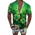 thumbnail image 2 of ZZHZGZ Late July Dark Purple Dress Shirt for Men Male St. Patricks's Day Short Sleeve Shirt Autumn Casual 3D Printing Hawaii Long Sleeve Shirts Tops 4Th of July Red Dress Shirt Men Xxxl, 2 of 5