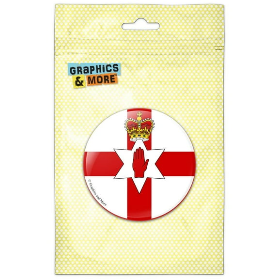 Northern Ireland Flag Ulster Banner Pinback Button Pin Badge