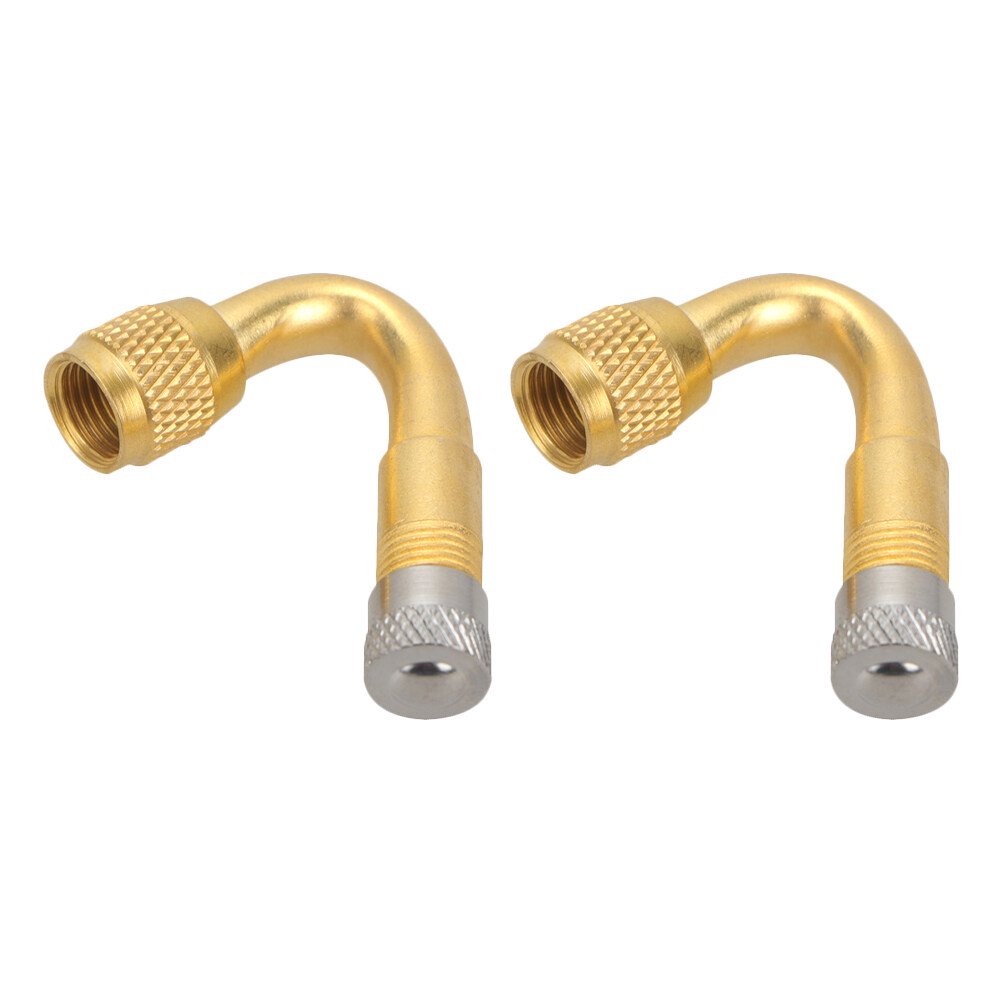 TITINICE 2- Degree Golden Valve Extension Adapter for Car Tire Valve Stem Easy to Install and