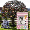 thumbnail image 5 of Happy Easter Bunny Garden Flag Double Sided Burlap 12×18 Inch Rabbit Outdoor Yard Farmhouse Decor DF020, 5 of 5