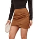 thumbnail image 3 of TRKIYQC Falda Cruzada Fruncida para Mujer, Falda Corta con Dobladillo de Tulipán Asimétrico de Color Sólido de Cintura Alta TRKIYQC  moda, 3 of 8