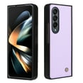 thumbnail image 4 of Allytech PU Leather Case for Samsung Galaxy Z Fold 4 2022 (5G), Ultra Thin Anti-Drop Shockproof Protective Foldable Folio Case for Galaxy Z Fold4 7.6 inch, Purple, 4 of 5