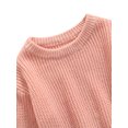 thumbnail image 4 of Wassery Baby Girls Boys Sweater Knit Pullover Long Sleeve Crew Neck Warm Jumper Autumn Winter Clothing Casual Infant Baby Top 3-9M, 4 of 6