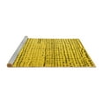 thumbnail image 2 of Ahgly Company Machine Washable Indoor Square Solid Yellow Modern Area Rugs, 5' Square, 2 of 4