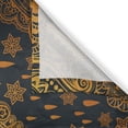 thumbnail image 3 of Ambesonne Mandala Kitchen Curtains, Boho Paisley Folklore, 55"x45", Charcoal Grey Mustard, 3 of 3