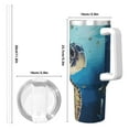thumbnail image 4 of Bingfone Watercolor Turtle for 40 Oz Stainless Steel Travel Mug Double Wall Water Coffee Cup for Home,Office, Outdoor Works Great for Ice Drinks and Hot Beverage, 4 of 8