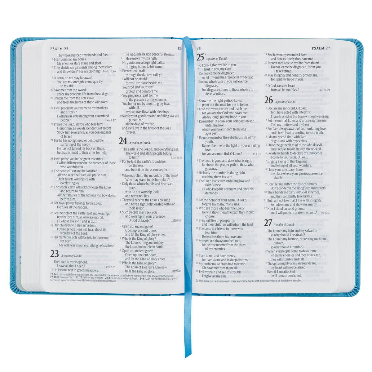 Bible NLT Infant (Faux Leather, Blue), (Hardcover)