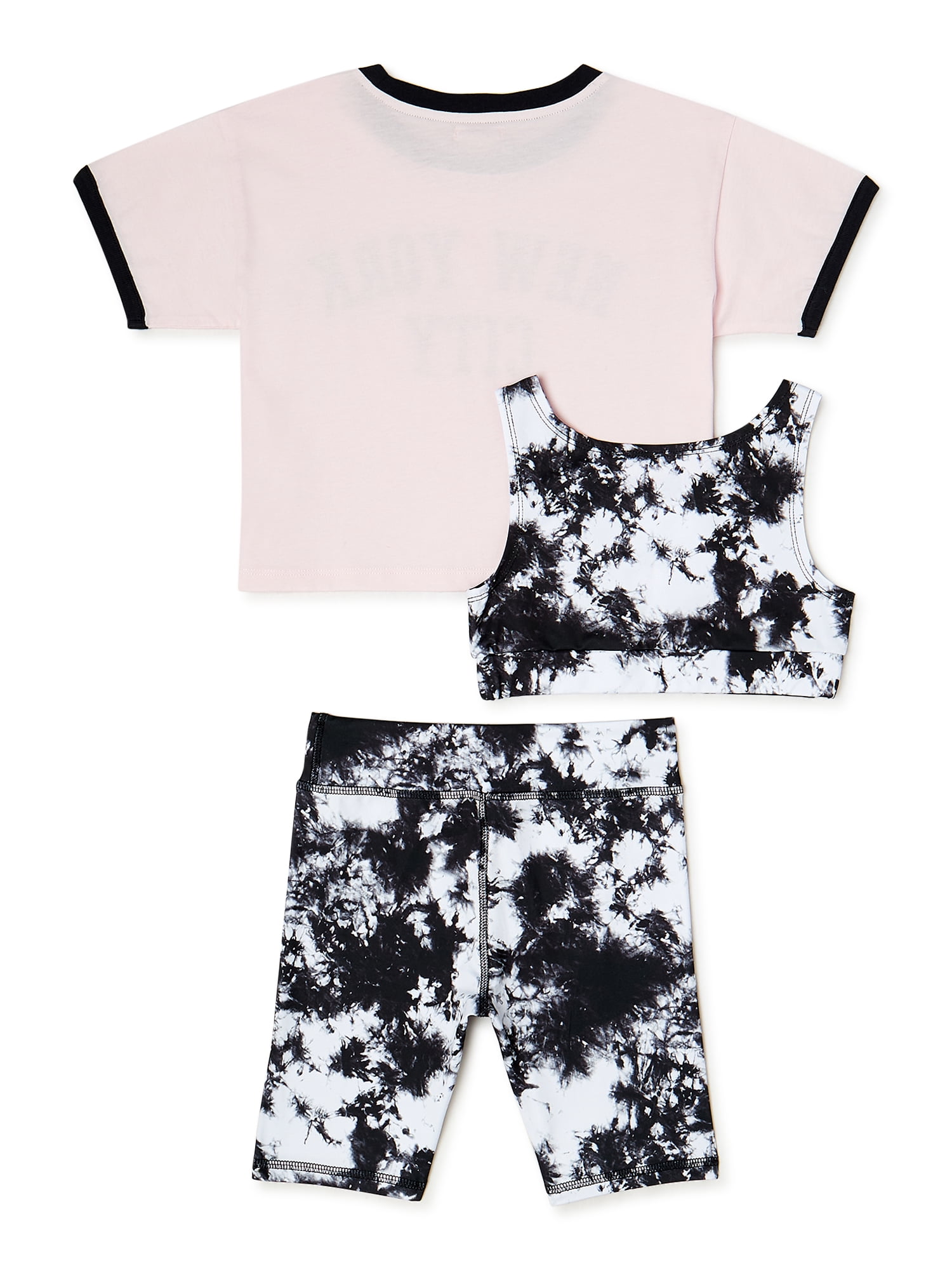 Theme by Ariella Girls New York Active Shorts Set, 3-Piece, Sizes 7-16
