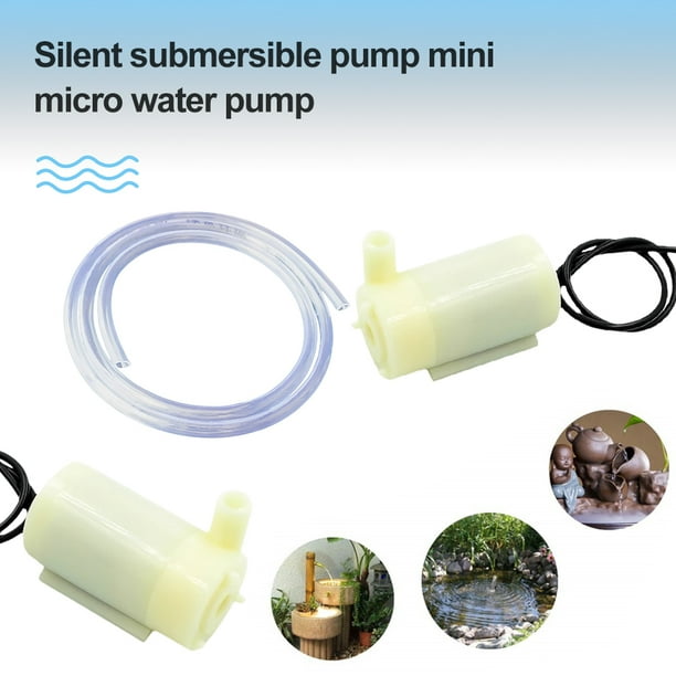 Mini bomba de agua sumergible portátil DC 3V 5V para fuente de pecera