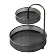 thumbnail image 1 of Cesta de frutas, frutero antideslizante de 2 niveles, soporte de almacenamiento, cesta para verduras Negro, 1 of 9