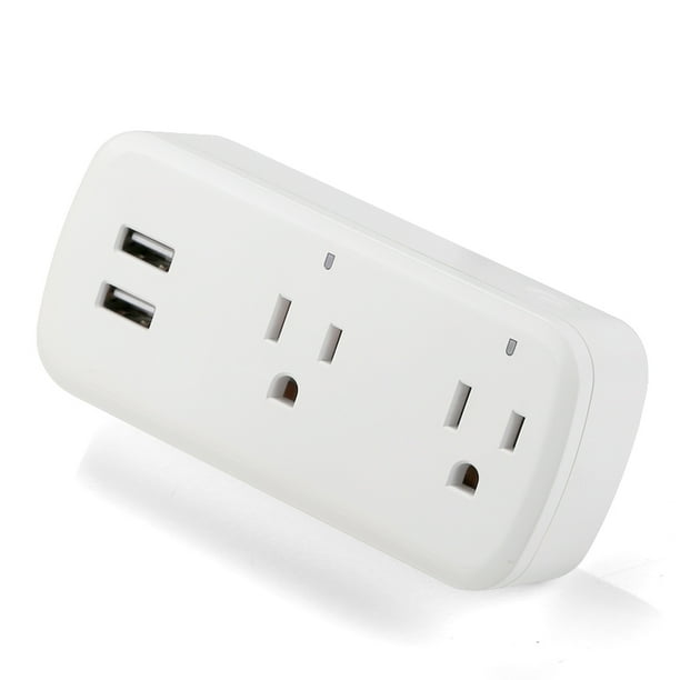 10A WiFi Smart Socket Plug Dual AC USB Socket Smart Life ...