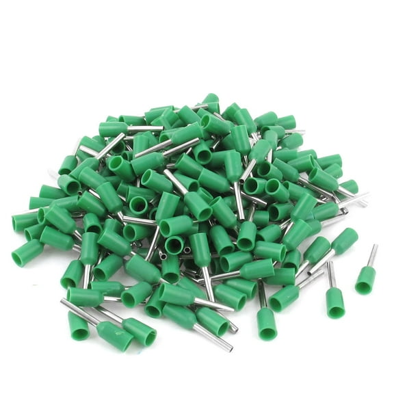 Unique Bargains 200Pcs E0508 22AWG Insulated Ferrule Wire Cord End Terminal Connector Green