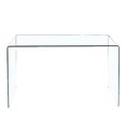 thumbnail image 1 of Collection Heavenly Grande console en verre clair, Grande console en verre clair, Grande console en verre non trempé, Grande console en verre courbé, Grande console Waterfall, Grande table console en, 1 of 9