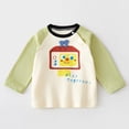 thumbnail image 2 of mgoYE Unisex Baby Girls Boys Infant Toddler Long Sleeve T-Shirts,Graphic Cartoon Cute Animals Print Comfort Crewneck Tee(Light Green,18-24 Months), 2 of 6