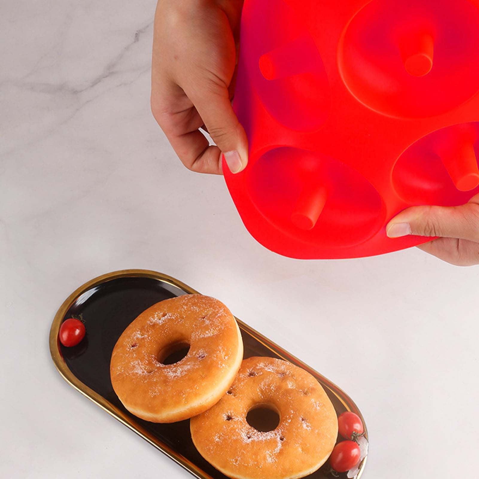 Donut Pan Kit Non Stick Silicone Doughnut Mold Baking Tray