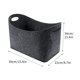 thumbnail image 3 of Bolsa de Almacenamiento para Leña con Cera, Resistente | Organizador Multifuncional Plegable para el Hogar | Cesta Ligera y Robusta con Bolsillo Lateral | Capacidad de 60kg | 15.4x13.4x8.7 in | Para, 3 of 9
