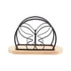 thumbnail image 5 of Porta servilletas de mesa moderno de metal, porta servilletas para mesas de cocina y encimeras, uso en interiores y exteriores, porta servilletas de mariposa negra, 5 of 6