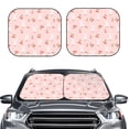 thumbnail image 2 of Balery 2 Piece Rabbit And Cherry Car Windshield Sun Shade|Foldable Front Windshield Shade for Car Front Window for Most Sedans SUV Truck-Large, 2 of 7
