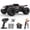 Black, variant on DEERC Remote Control Car High Speed RC Cars for Kids Adults 1:16 Scale 40 KM/H 4WD Off Road Monster Trucks,2.4GHz All Terrain Toy Trucks with 2 Rechargeable Battery