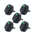 thumbnail image 6 of Girlsshop 5Pc Asw-20D Car Boat Rocker Switch Auto On Off Device with Illuminated Led Light,Green, 6 of 8